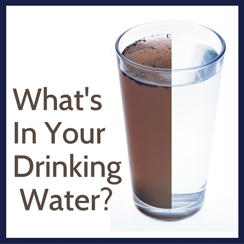 What's in you drinking water Dirty glass of water