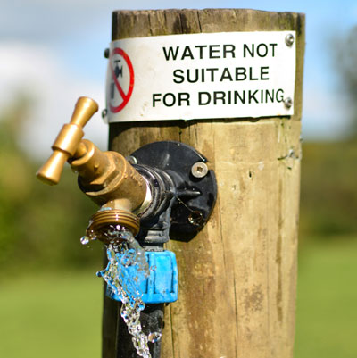 Water Contamination Sign